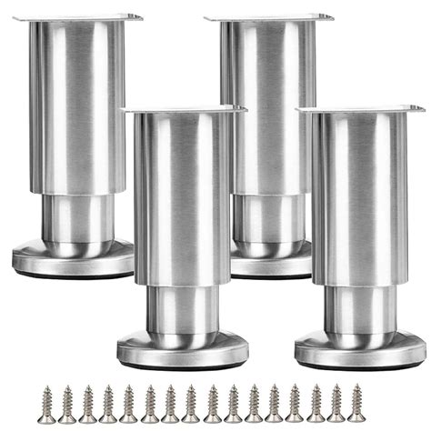 stainless steel cabinet leg square boot 4|ADJUSTABLE CABINET LEGS .